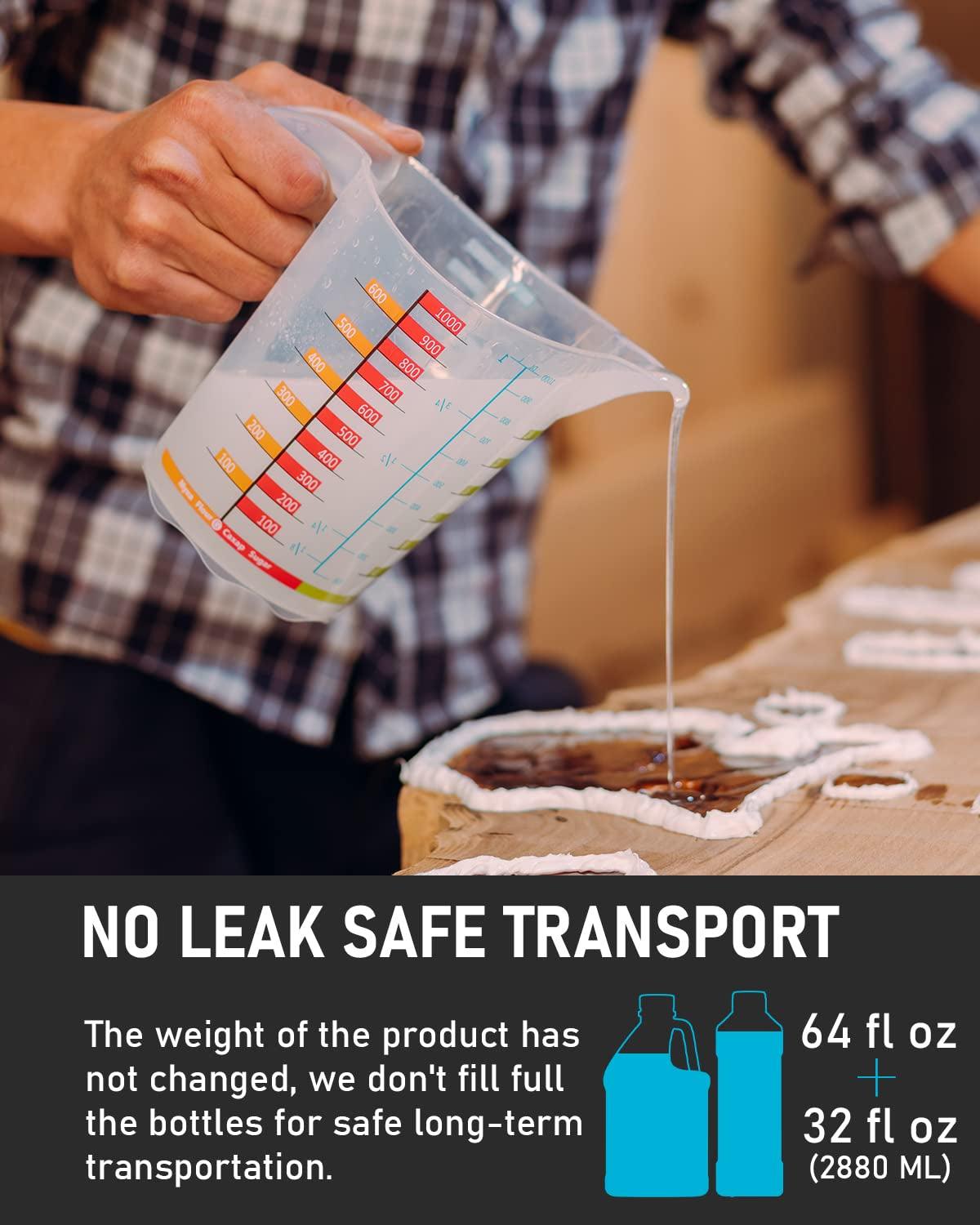 0.75 Gallon Deep Pour Epoxy Resin Kit, High Gloss & Bubble Free 2 to 4 Inch Depth Resin Epoxy, Resin Supplies for Coating & Casting, Craft River WoodArtSupply