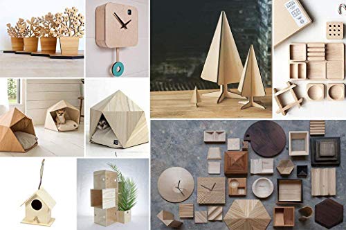 0.8mm 1/32" x 12" x 12" Aircraft Plywood Sheet (3pk) - AB/B Baltic Birch Material Perfect for Arts and Crafts, School Projects, Die-Cutting, and Wood Anderson Plywood