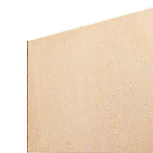 0.8mm 1/32" x 12" x 12" Aircraft Plywood Sheet (3pk) - AB/B Baltic Birch Material Perfect for Arts and Crafts, School Projects, Die-Cutting, and Wood Anderson Plywood