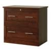 Realspace® 29-7/16"W x 18-1/2"D Lateral 2-Drawer File Cabinet, Mulled Cherry Realspace