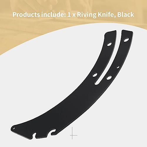089240015076 N409059 Table Saw Riving Knife fit - by BERPSE - Compatible with Ridgid RTS11 RTS12 RTS22 RTS23 Table Saw - Black BERPSE
