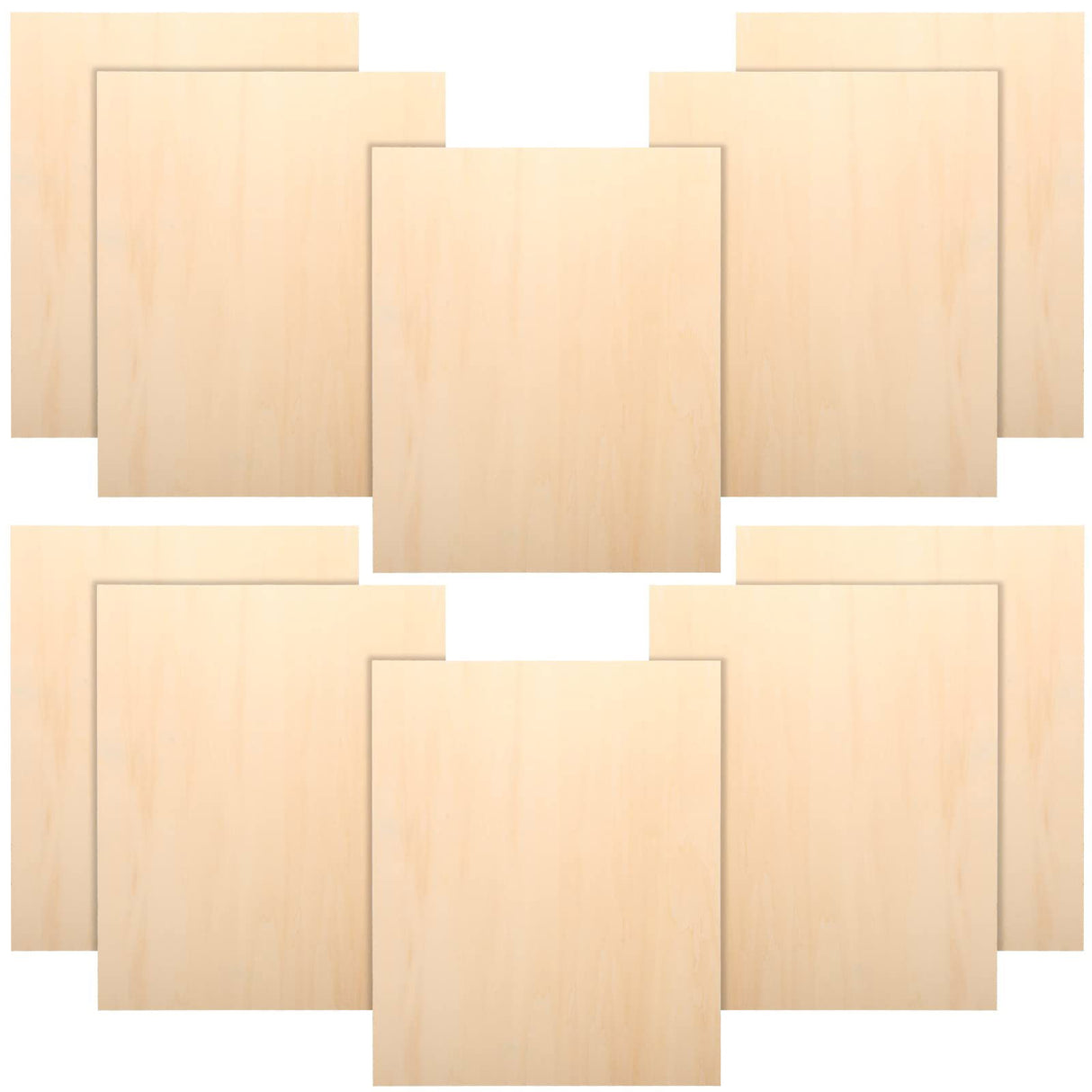 1/16 x 10 x 12 Inch Basswood Sheets Unfinished Wood Sheets Basswood Blank Sheet Thin DIY Wood Pieces for Arts and Crafts DIY Cutting Wood Burning Jetec