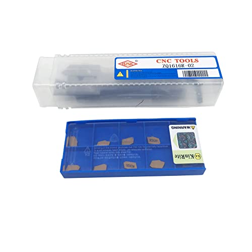 1/2" 3/8" 5/8" 3/4" Indexable Lathe Grooving Parting Holder with 10 Pieces GTN- SP200 SP300 Heavy Duty Nickel Plated ZQ Right -Hand Cut Off Tool KinRite