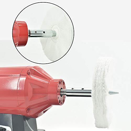 1/2" & 5/8" Tapered Spindle Adapter Threaded for Buffing Polishing Wheel for Bench Grinder Left and Right - 1 Pair EMILYPRO