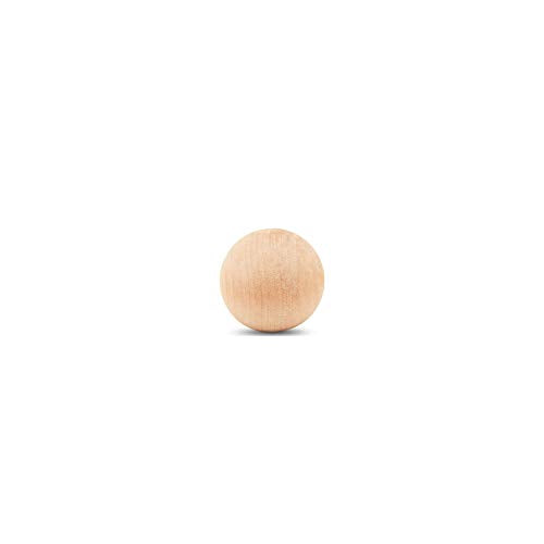 1-3/4 Inch Small Wood Balls, Pack of 5 Wooden Balls for Crafts and DIY Project, Hardwood Birch Wood Balls, by Woodpeckers Woodpeckers