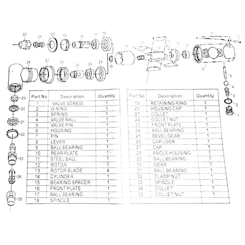 1/4'' 90 Degree Air Drill Pneumatic Drill Right Angle Drill Pneumatic Pistol Drill Pneumatic Drill Tool Power Screwdriver Drill WoodArtSupply