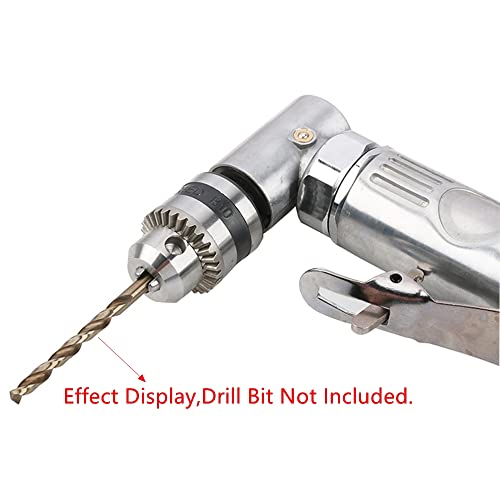 1/4'' 90 Degree Air Drill Pneumatic Drill Right Angle Drill Pneumatic Pistol Drill Pneumatic Drill Tool Power Screwdriver Drill WoodArtSupply