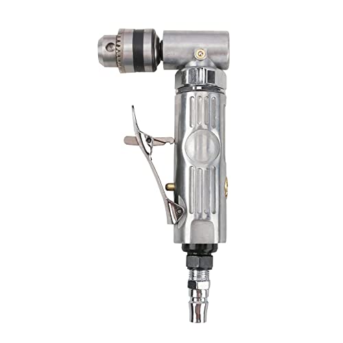 1/4'' 90 Degree Air Drill Pneumatic Drill Right Angle Drill Pneumatic Pistol Drill Pneumatic Drill Tool Power Screwdriver Drill WoodArtSupply