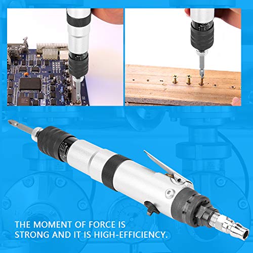 1/4" Air Straight Pneumatic Screwdriver,1000RPM Mini Handhold Pneumatic Screwdriver Kit,Industrial Screw Driver Tool Jectse