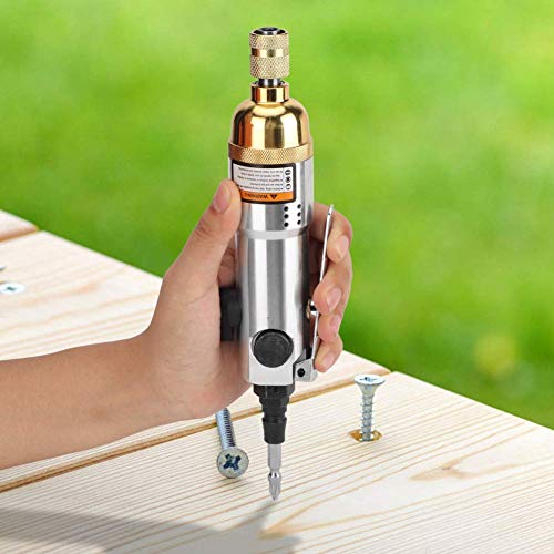 1/4'' Pneumatic Screwdriver,Positive And Negative Rotation Air Screwdriver,9000Rpm Pneumatic Air Screwdriver,Stepless Speed Regulation And High Liccx