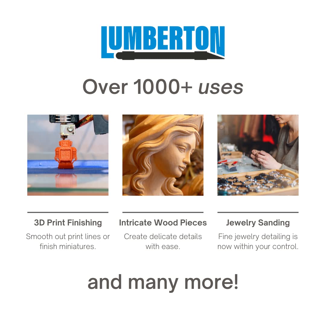 1/4" Sanding Detailer Coarse Grit Kit for Wood Working, Model Building, 3D Printing, Detail Sanding SANDING DETAILER