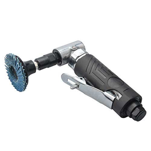 1/4 inch angle air die grinder with 4 pcs 2" roll lock sanding discs PROSHI