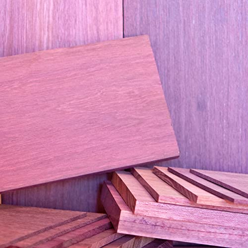 1/4” x 6” x 24” Purple Heart Solid Hardwood Unfinished for Crafts, DYI, Scroll Saw, Woodworking and Laser Engraving (1pc) Cherokee Wood Products