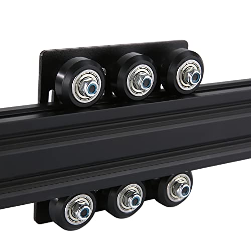 1-Pack Assembled 2040 V Gantry Plate Kit with 6pcs V Solid POM Wheels Only Compatible with 2040 4040 Series V Slot Aluminum Extrusion Profiles Linear HOCENWAY