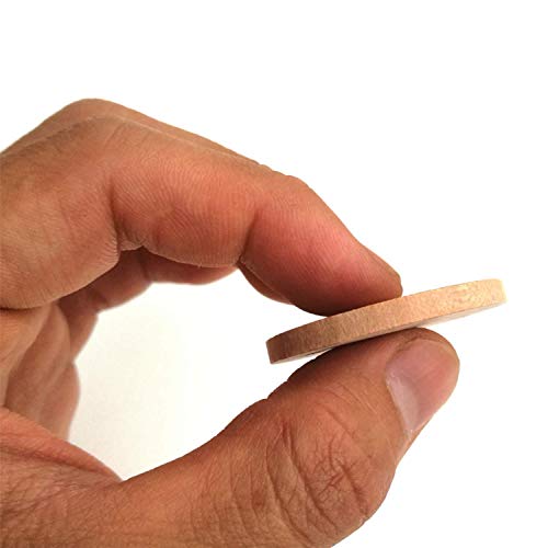 1.5 Inch Natural Wood Slices Unfinished Round Wood Coins for DIY Arts & Crafts Projects, 50 per Pack. Axe Sickle