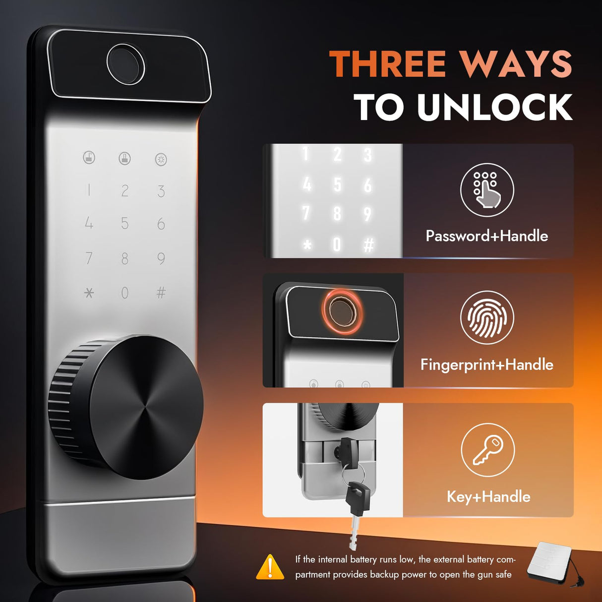 10-14 Gun Safe, Gun Safe for Rifles and Pistols, Biometric GunSafe, Fingerprint Gun Safes Large Rifle Safe, Gun Cabinet with Adjustable Shelves and Locking Built-in Cabinet KAER