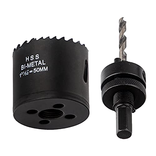 10 PCS 2 inch Desk Wire Cord Cable Grommets Hole Cover with Hole Saw Kit High Speed Bi-Metal Holesaw Drill Bits for Office PC Desk Cable Cord LepoHome