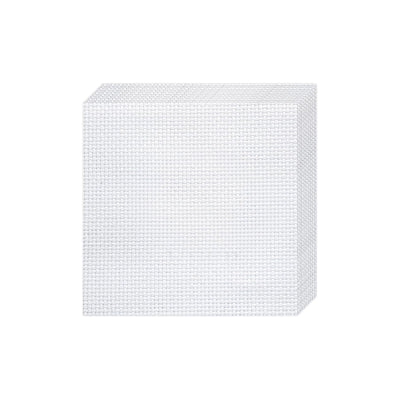 10 PCS Aida Cloth 14 Count Cross Stitch Fabric, Pre-Cut White Squares Fabric for Craft Embroidery, Handmade Needlework, DIY Handicrafts (9.8×9.8 Inch)