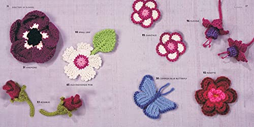 100 Flowers to Knit & Crochet: A collection of beautiful blooms for embellishing clothes, accessories, cushionsand throws WoodArtSupply