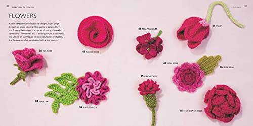 100 Flowers to Knit & Crochet: A collection of beautiful blooms for embellishing clothes, accessories, cushionsand throws WoodArtSupply