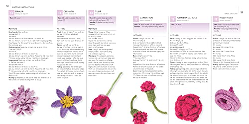 100 Flowers to Knit & Crochet: A collection of beautiful blooms for embellishing clothes, accessories, cushionsand throws WoodArtSupply