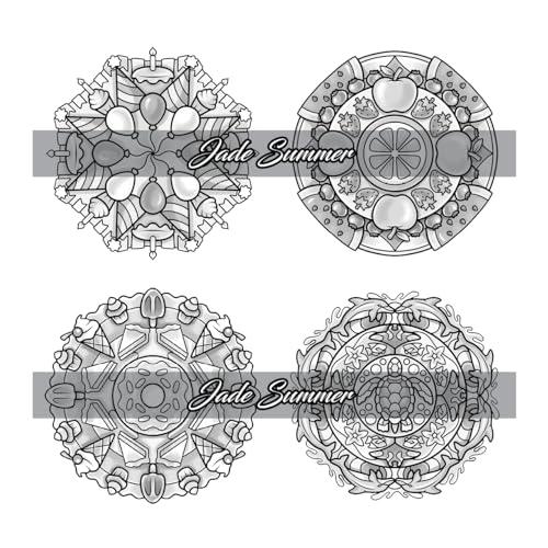 100 Mini Mandalas: A Mandala Coloring Book for Adults and Kids with Easy, Cute, and Tiny Designs for Stress Relief and Relaxation WoodArtSupply