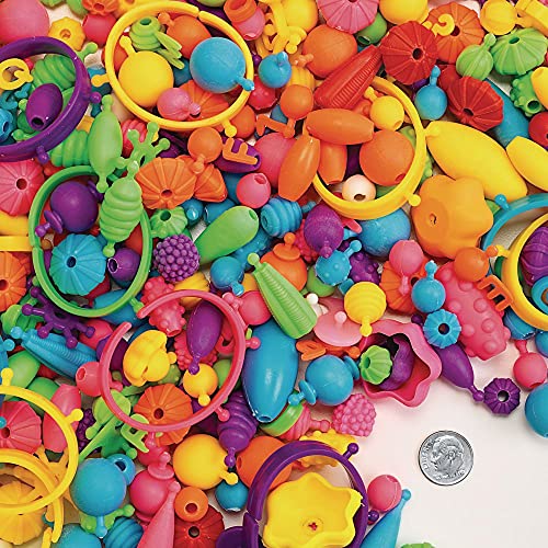 1000+ Snap Pop Beads for Girls Toys - Kids Jewelry Making Kit Pop-Bead Art and Craft Kits DIY Bracelets Necklace and Rings Toy for Age 3 4 5 6 7 8 Colorations
