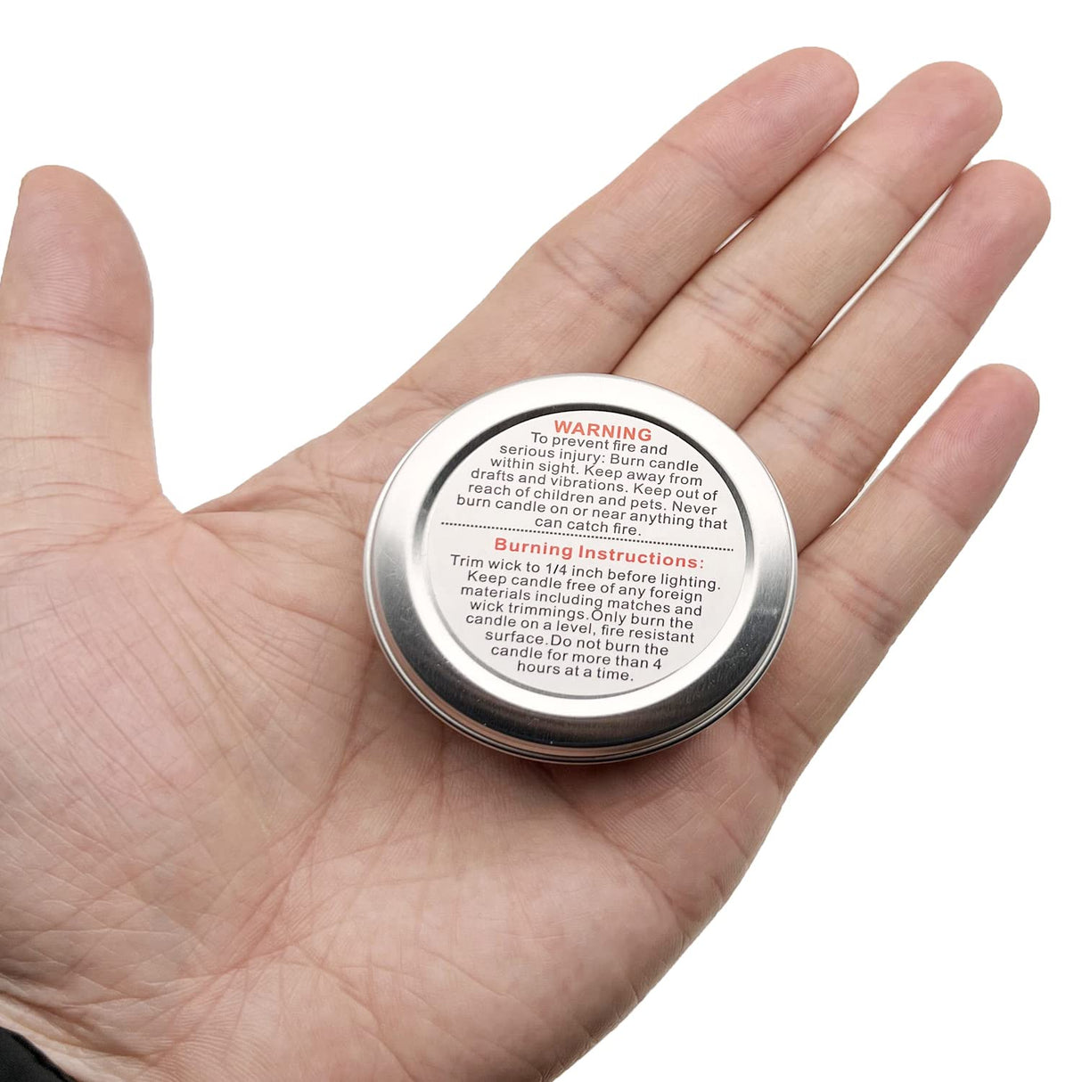 1000pcs Candle Warning Labels - 1.5in Jar Stickers, Safety Stickers for DIY Candle Jars & Tins MYYZMY