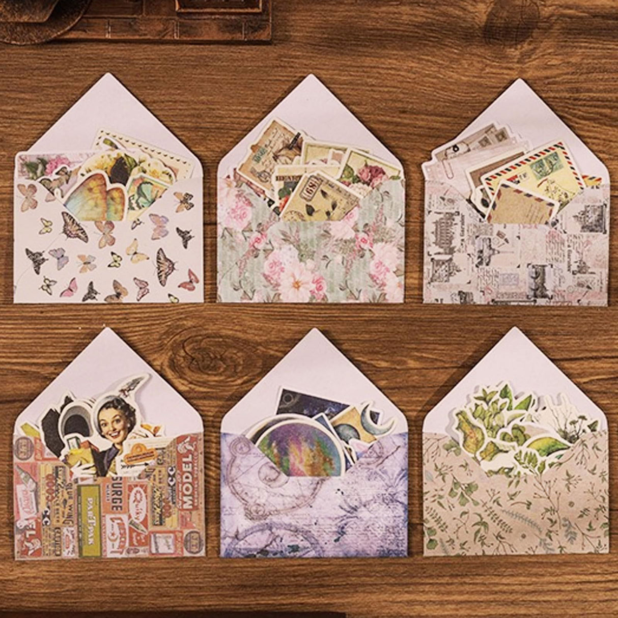 100Pcs Scrapbook Craft Paper Kit for Scrapbook Journaling Supplies ,Scrapbook Plant Stickers Aesthetic for Scrapbooking Supplies,Bullet Junk Journal Chuchengio