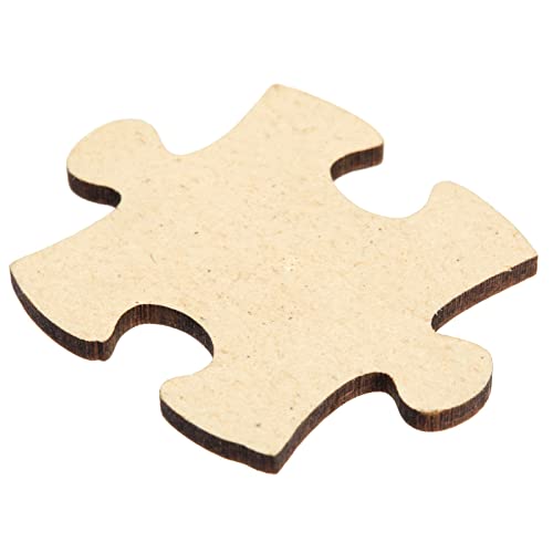 100 Blank Wooden Puzzle Pieces for Crafts, DIY Art Projects, Unfinished Customizable Jigsaw Wood Puzzle to Draw On Juvale