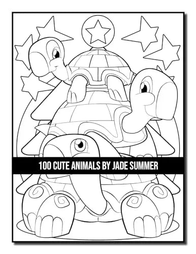 100 Cute Animals: An Adult Coloring Book with Dogs, Cats, Horses, Owls, Elephants, Monkeys, and Many More! WoodArtSupply