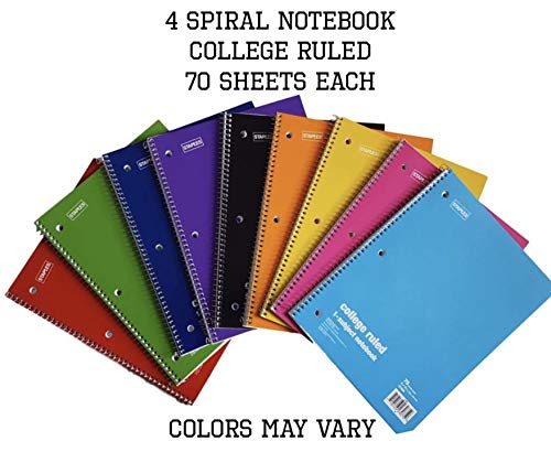 100 PIECE School Supply Kit Grades K-12 - School Essentials Includes Folders, Notebooks, Pencils, Pens and Much More, Perfect BUNDLE Crayola