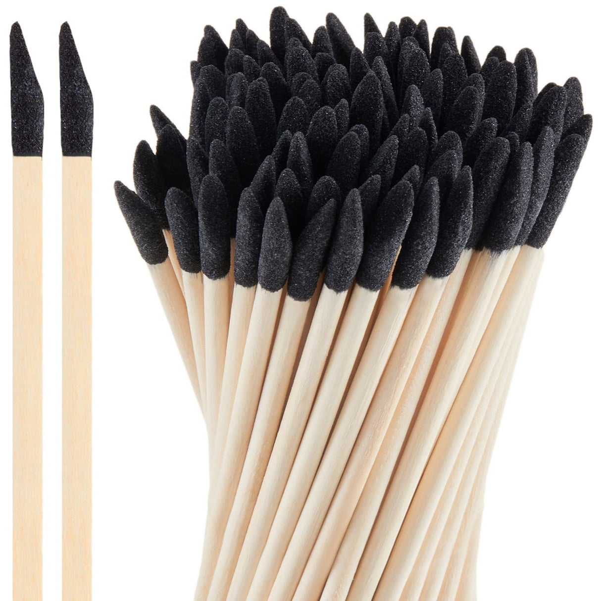 100 Pack Sanding Sticks Matchsticks Sanding Twigs Fine Detailing Sanding Sticks for Plastic Models Wood Hobby, 280 Grit, 5.4 x 0.2 Inch Honoson