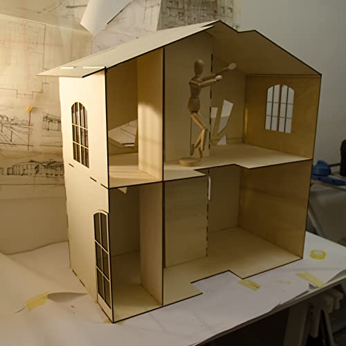 100 Pcs 4 x 4 Inch Unfinished Wood Pieces Square Unfinished Wooden Cutout Tiles Blank Wood Squares for DIY Art Craft Painting Staining Cup Coaster Youyole