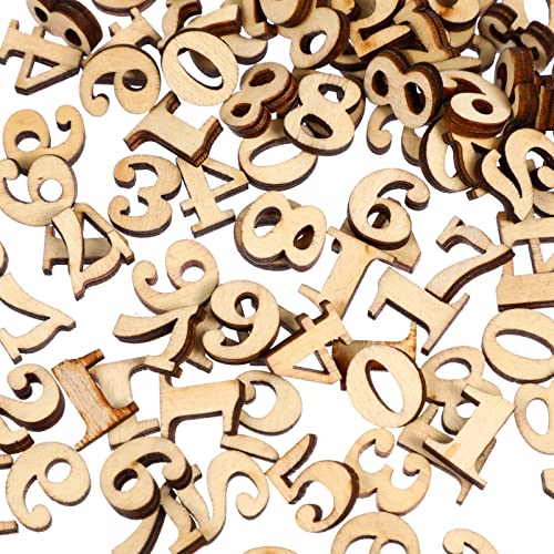 100 Pcs decked decoraciones para uñas embellishments Mini Unfinished Wooden Letters Wooden Alphabet Letters letter a decor wooden crafts wooden SUPVOX