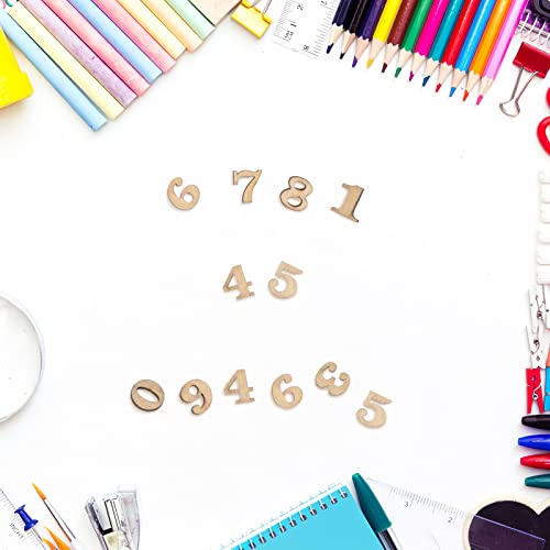 100 Pcs decked decoraciones para uñas embellishments Mini Unfinished Wooden Letters Wooden Alphabet Letters letter a decor wooden crafts wooden SUPVOX