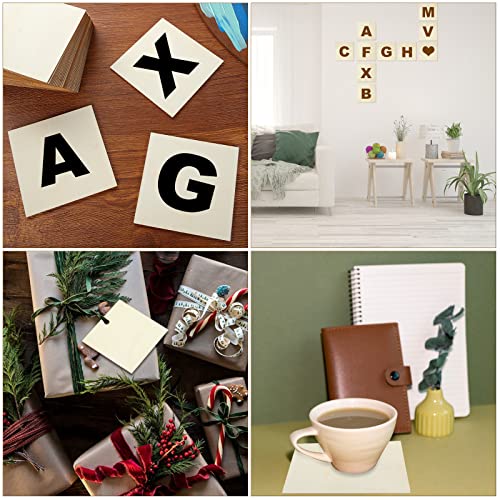 100 Pieces 5x5 Inch Wood Squares Unfinished Basswood Plywood Wooden Sheets 1/8 inch Thick Blank Wood Squares for Crafts Painting Scrabble Tiles Mini ZOFORTY