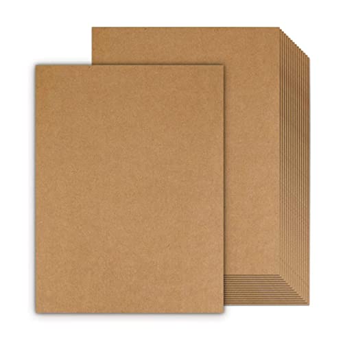 100 Sheets Kraft Paper Brown Cardstock 8.5 x 11, Goefun 80lb Card Stock Printer Paper for Invitations, Menus, Crafts, DIY Cards Goefun