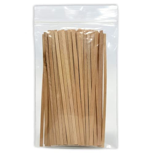 100 Wood (Bamboo) Applicator Mixing Stick 5" for Epoxy Resin Craft, Jewelry, Waxing by NetSellsIt NetSellsIt