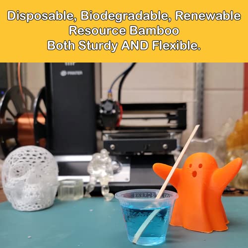 100 Wood (Bamboo) Applicator Mixing Stick 5" for Epoxy Resin Craft, Jewelry, Waxing by NetSellsIt NetSellsIt