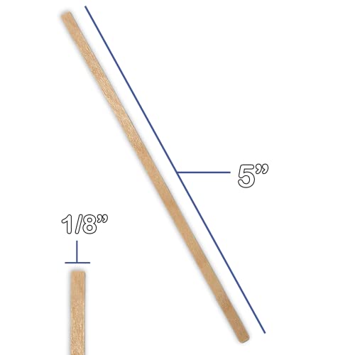 100 Wood (Bamboo) Applicator Mixing Stick 5" for Epoxy Resin Craft, Jewelry, Waxing by NetSellsIt NetSellsIt