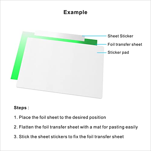 100 sheets,8 Colors,6x4inch,Artarron Foil Transfer Sheets,Gold/Silver/Rose Gold,etc,Compatible With Cricut Maker/Explore/Air/Cricut joy,For Cricut Artarron