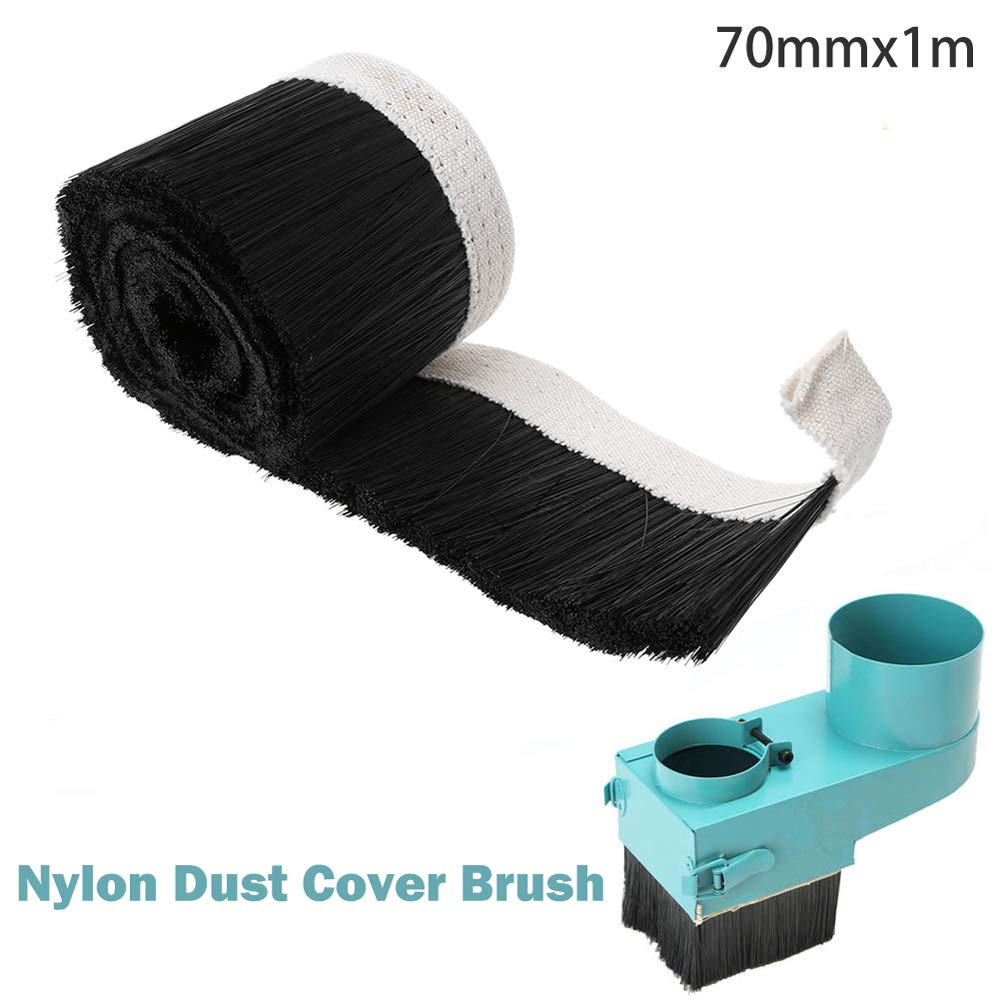100mm Dust Cover Brush Nylon Vacuum Cleaner Engraving Machine Dust Cover for CNC Router Spindle Motor Milling Machine SEIWEI