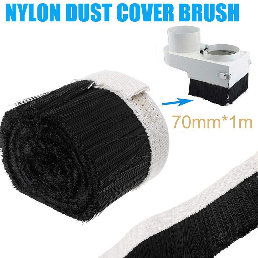 100mm Dust Cover Brush Nylon Vacuum Cleaner Engraving Machine Dust Cover for CNC Router Spindle Motor Milling Machine SEIWEI