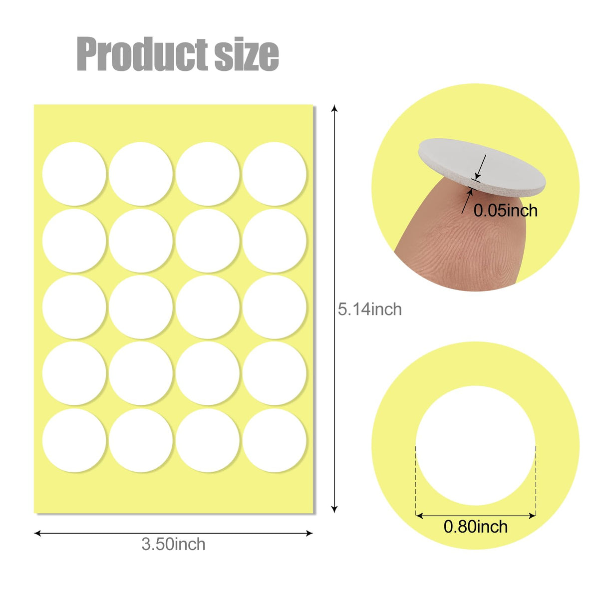 100Pcs Candle Wick Stickers, Candle Making Kit, Double-Sided Stickers for Candle Making (100) JUNSDUKE