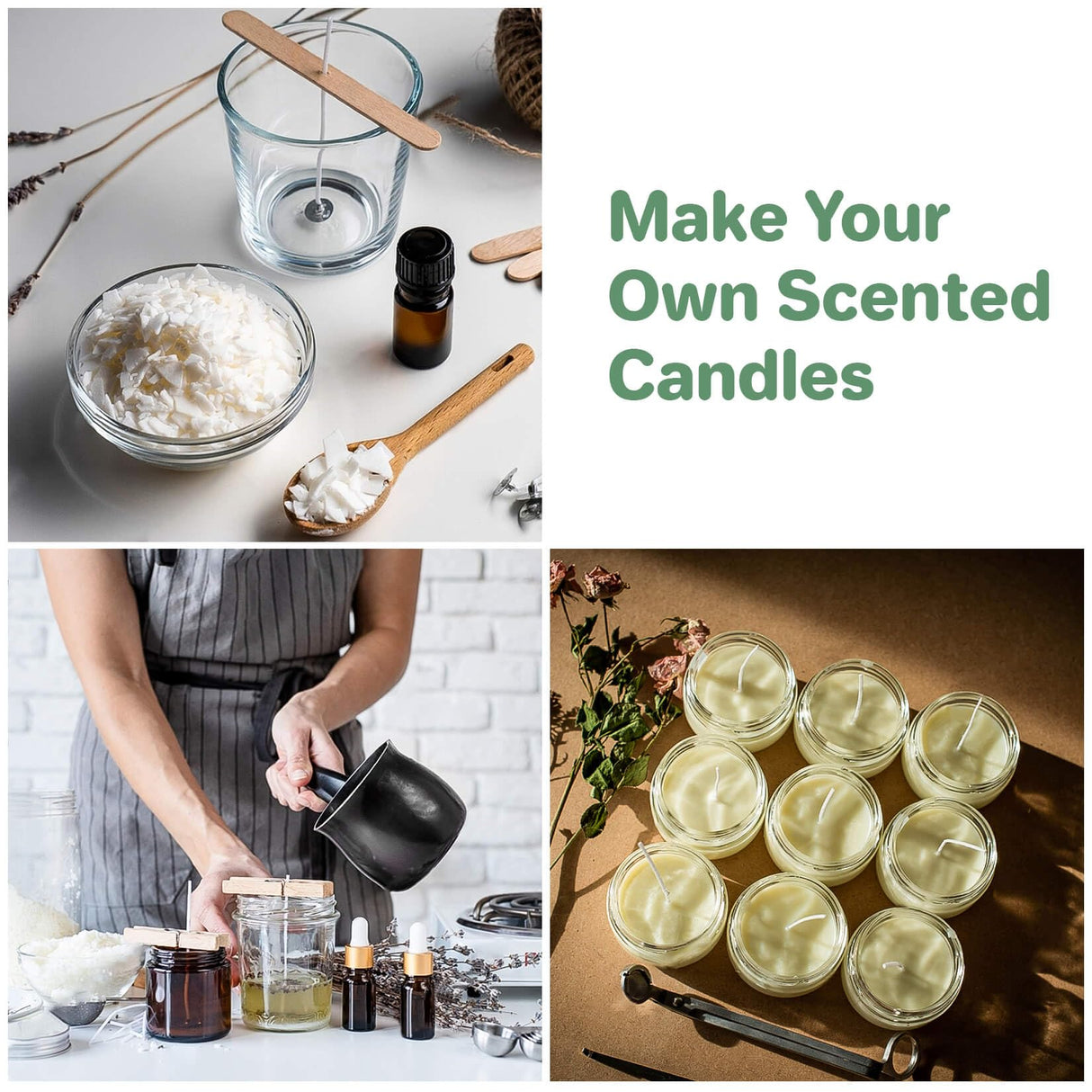 100PCS Candle Wicks for Candle Making - MAQIHAN mechas para velas 6 Inch White Candle Wick Thick Cotton Candle Wicks Soy Wax Beewax Candle Making DIY Candle String pabilos MAQIHAN