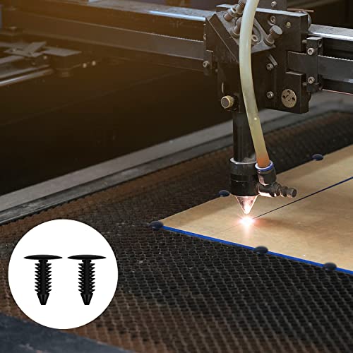 100pcs Honeycomb Pins, Honeycomb Pins Laser Engraver Machine Accessories for 7.5-8mm Honeycomb Grid Replaces Honeycomb Laser Bed Accessories (Black) AIEX