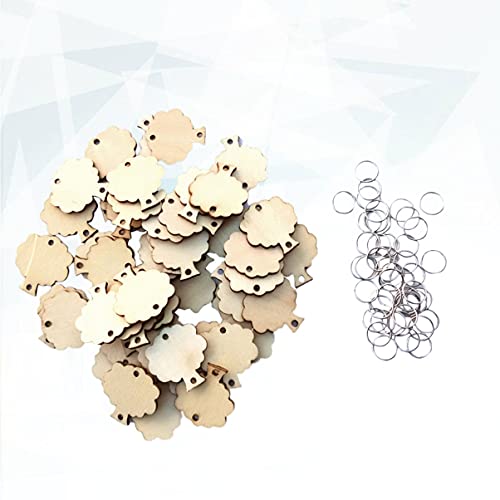 100pcs Piece Wooden Board Tags Craft Wood Slices Wedding Wood Tags Family Birthday Board Tags Circle Wooden Tags Wood Cutouts Birthday Calendar Tags EXCEART