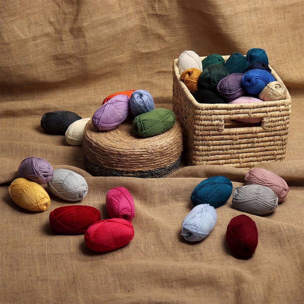 100% Pure Wool Yarn Superwash Set of 3 Skeins (150 Grams) DK Weight - Sourced Directly from Peru - Heavenly Soft and Perfect for Knitting and Crocheting (Sage Green) Alpaca Warehouse