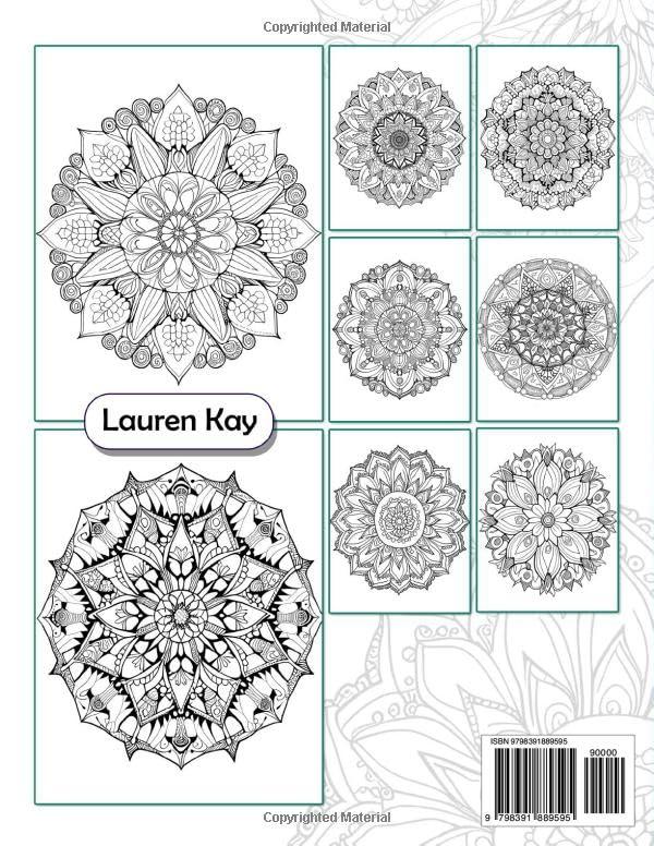 101 Mandalas: Exciting And Mindful Adult Coloring Book With Stress Relieving Mandala Style Patterns WoodArtSupply